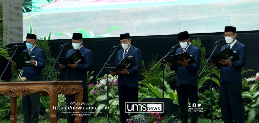 Read more about the article Lantik Lima Wakil Rektor Periode 2021-2025, UMS Siapkan Strategi Menuju World Class University