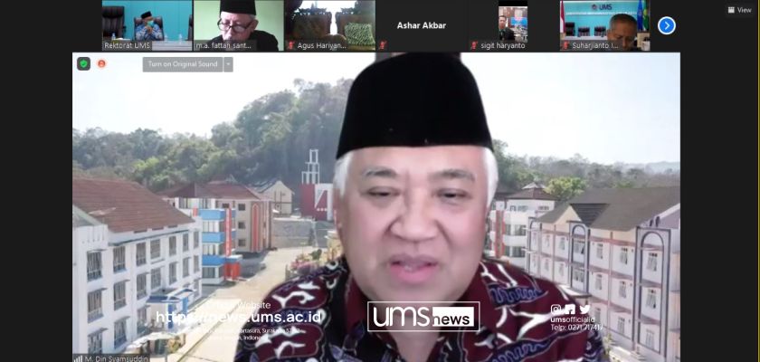 You are currently viewing Kajian Bulanan UMS: Prof. Din Syamsudin Sampaikan 7 Aspek Islam Wasathiah
