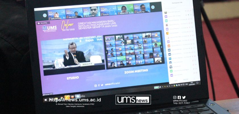 Read more about the article Orientasi Mahasiswa Baru Sekolah Pascasarjana UMS Digelar Secara Online