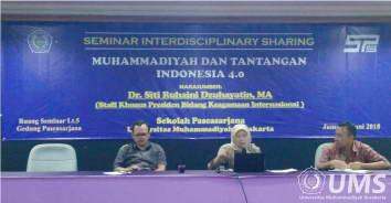 Read more about the article Tantangan Indonesia 4.0 : Sekolah Pasca Sarjana UMS Selenggarakan Seminar Interdiciplinary Sharing