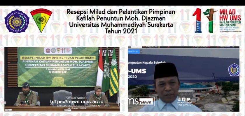 Read more about the article Pertama Kali, HW UMS Gelar Resepsi Milad ke-11 dan Pelantikan Pengurus Secara Online