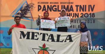 Read more about the article Metala FEB UMS Sabet Dua Piala Sekaligus Pada Kejurnas Orienteering Panglima TNI IV
