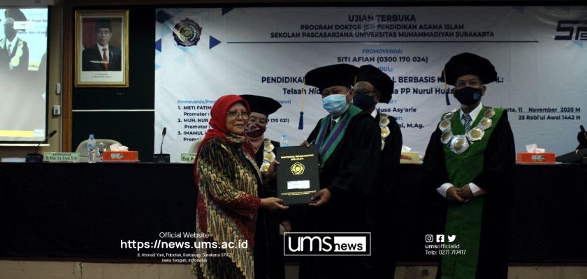 Read more about the article Program Doktor Pendidikan Agama Islam UMS Lakukan Ujian Terbuka Pertama Kali, Luluskan Tiga Mahasiswa