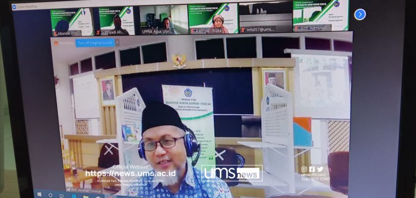 Read more about the article Prodi Magister Hukum Ekonomi Syariah UMS Jalani Akreditasi Daring