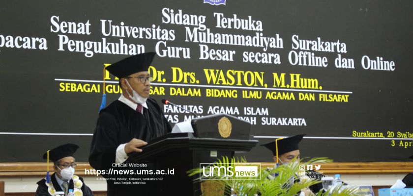 Read more about the article UMS Kukuhkan Guru Besar ke-32, Prof. Dr. Waston M.Hum sebagai Guru Besar Bidang Agama Dan Filsafat
