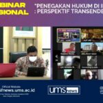 Read more about the article PDIH UMS Gelar Webinar Nasional “Penegakan Hukum di Indonesia”