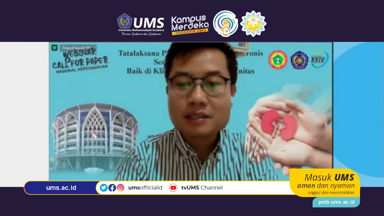 You are currently viewing Edukasi Gagal Ginjal Kronis, Ners UMS Selenggarakan Webinar Tatalaksana