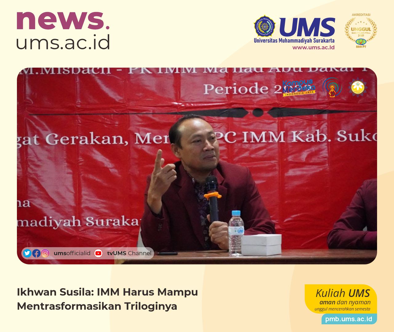 Read more about the article Ikhwan Susila : IMM Harus Mampu Mentrasformasikan Triloginya