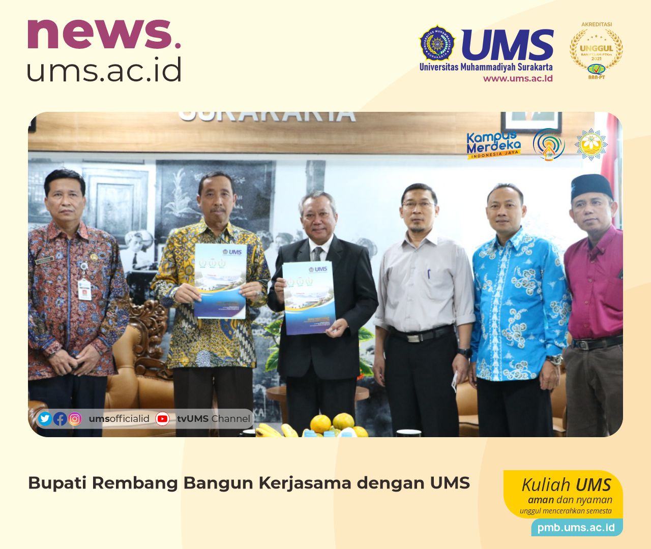 Read more about the article Bupati Rembang Bangun Kerjasama dengan UMS