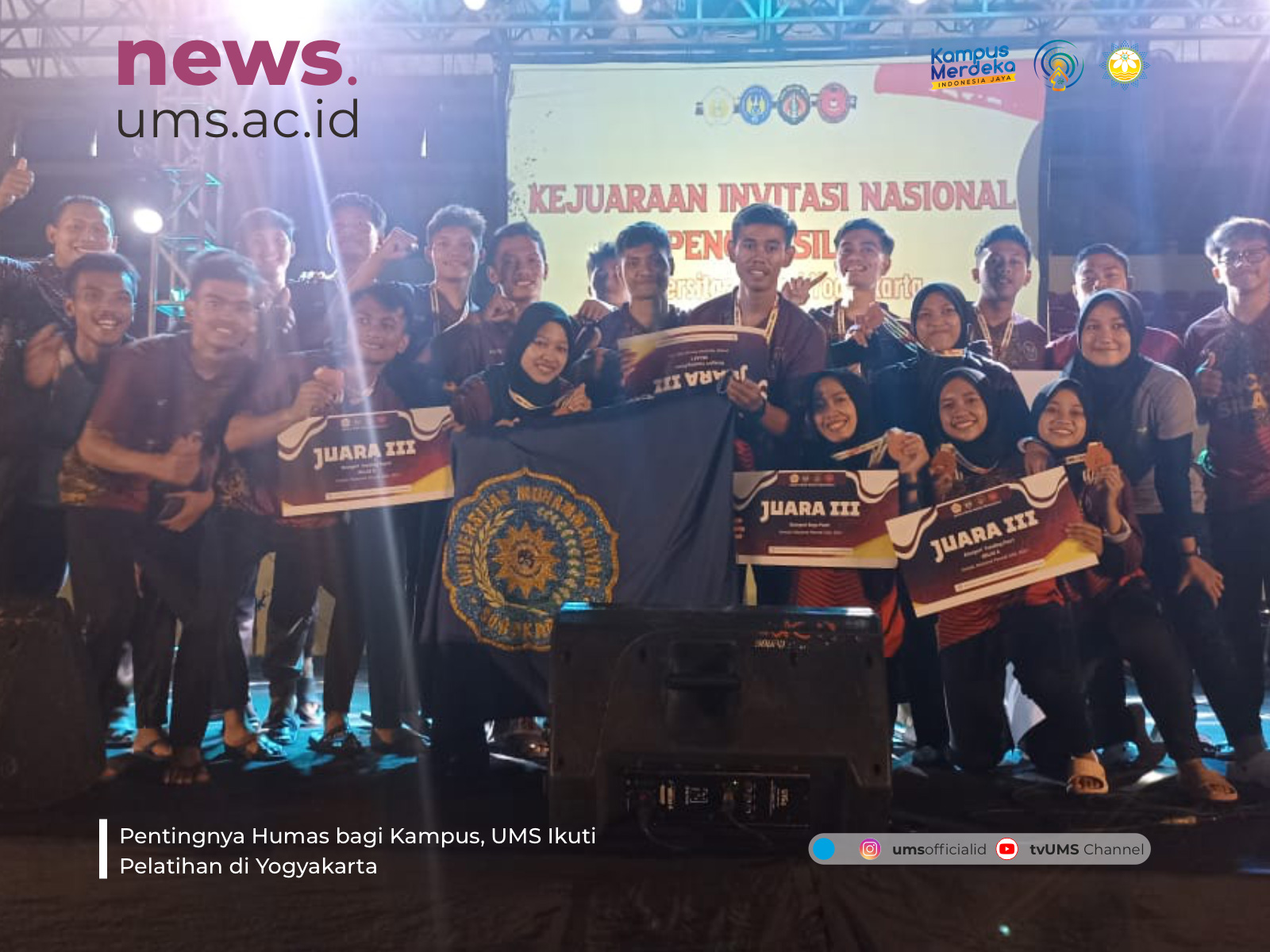 Read more about the article Tapak Suci UMS Raih 3 Medali Emas dan 8 Perunggu di Kejuaraan Invitasi Nasional Pencak Silat 2022
