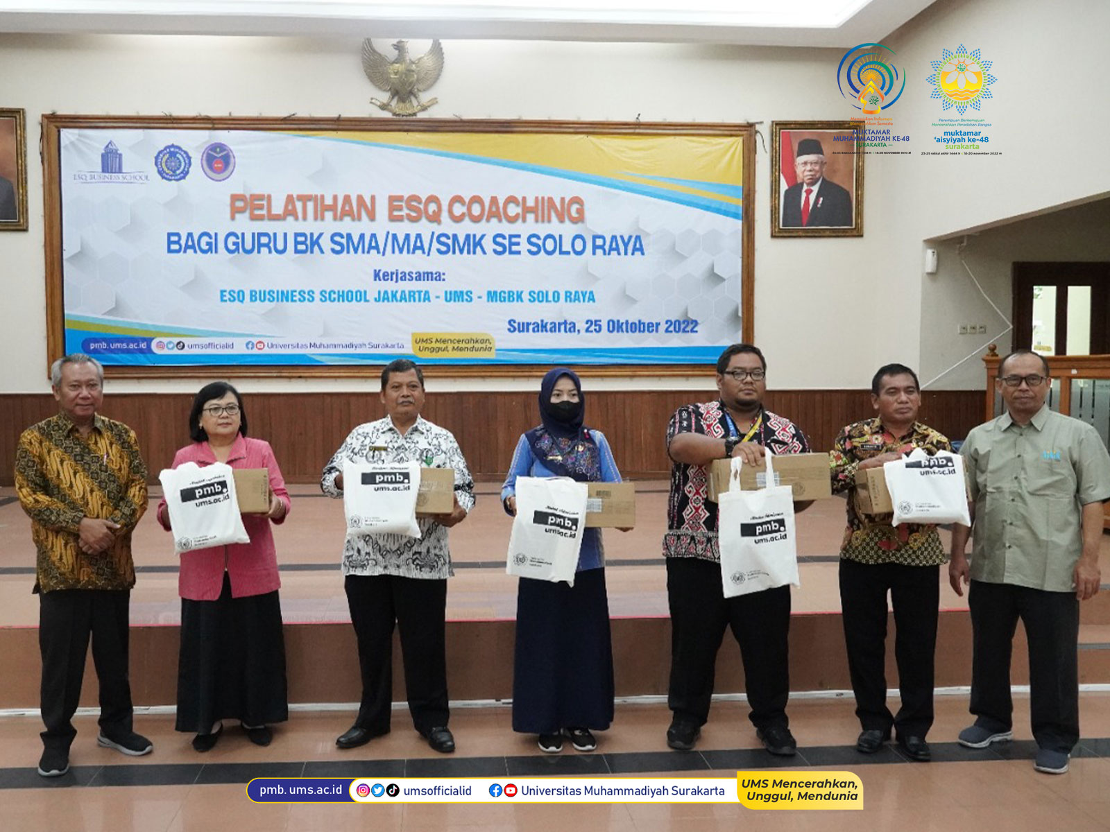 Read more about the article ESQ Business School Jakarta Gandeng UMS Adakan ESQ Coaching untuk Guru BK se-Solo Raya
