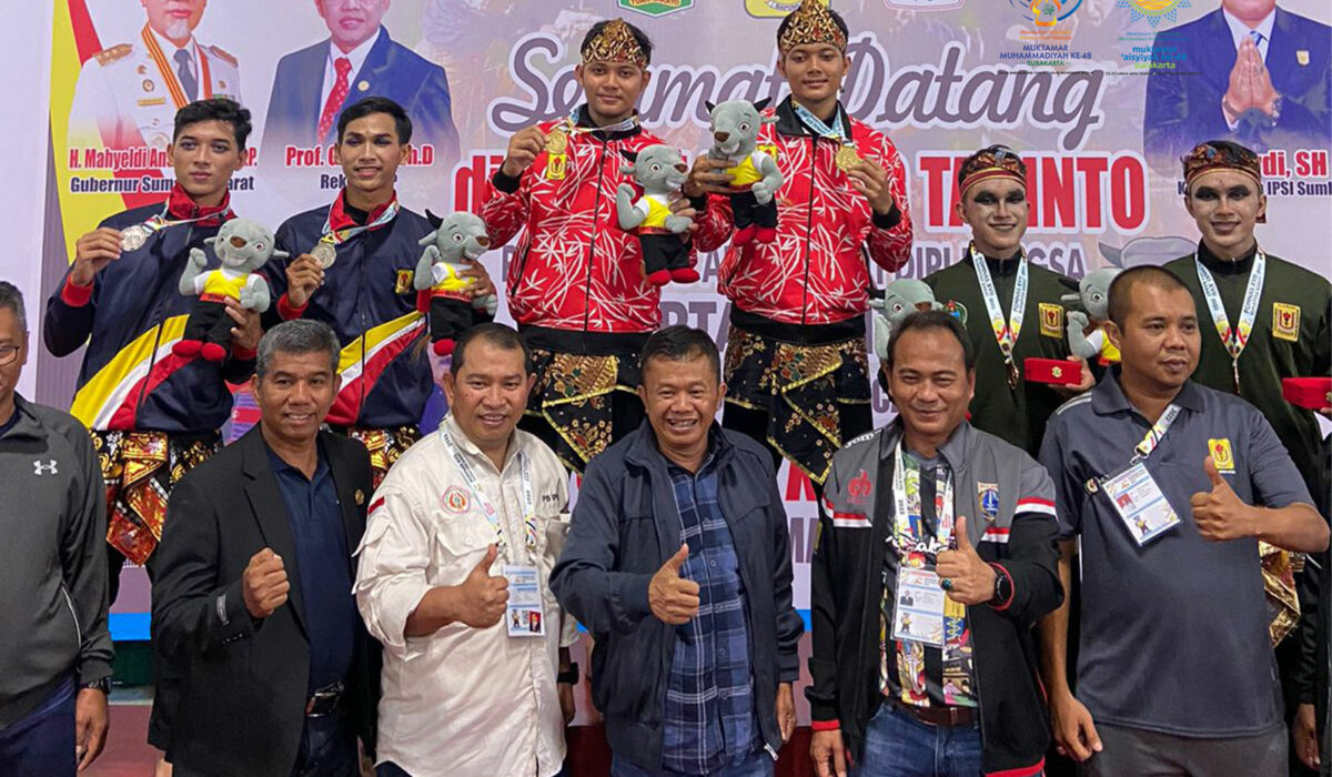 Membanggakan! Seluruh Atlet Pencak Silat UMS Sabet Medali Emas dan Perunggu di POMNAS 2022.