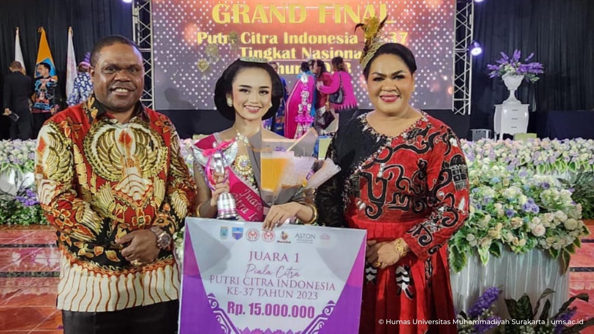Read more about the article Menakjubkan! Mahasiswi Teknik Industri UMS Jadi Juara 1 di Ajang Putri Citra Indonesia 2023