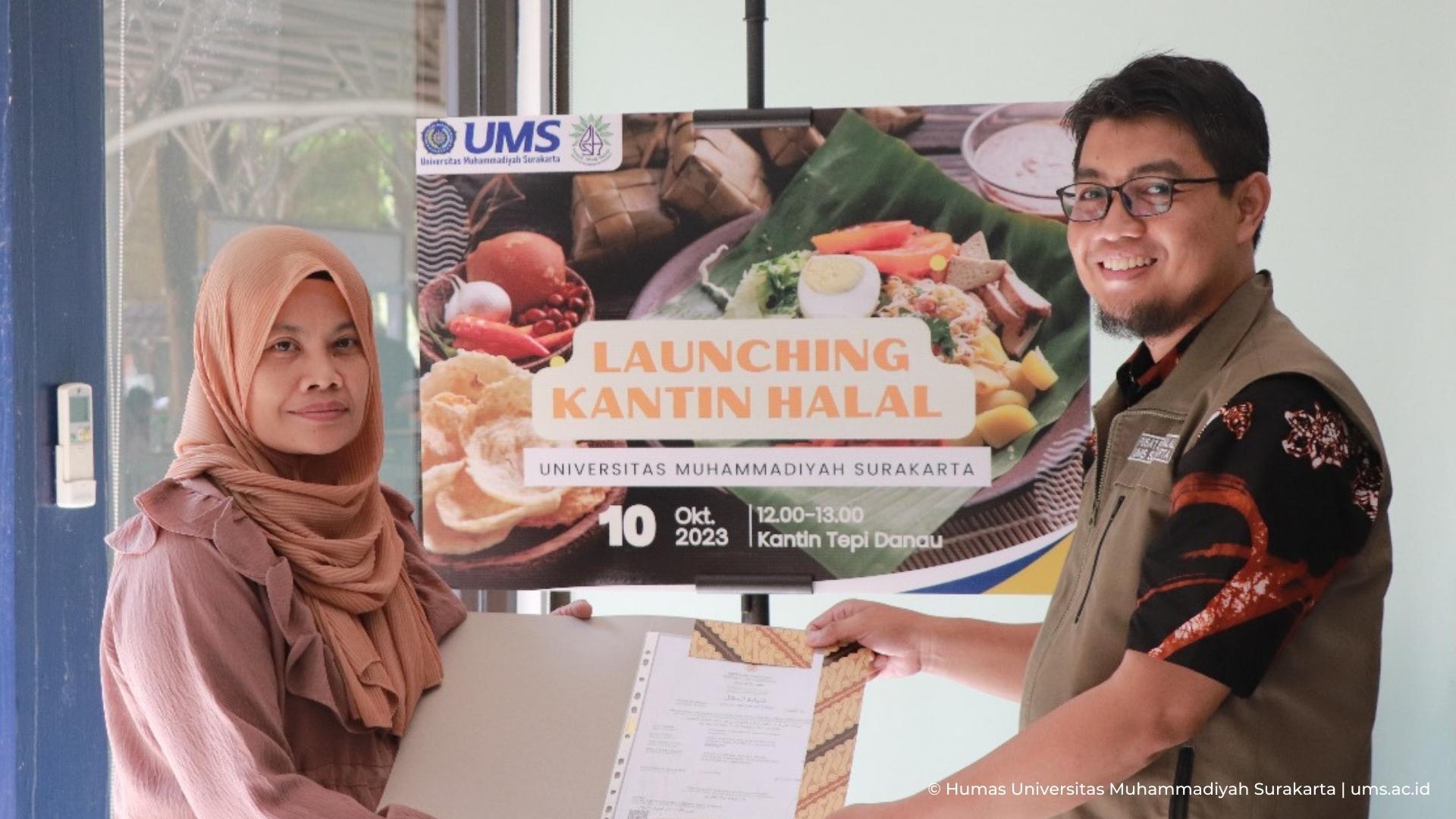 You are currently viewing Perkuat Posisi Kampus Swasta Islam Terbaik ke-3 Dunia, UMS Launching Kantin Halal
