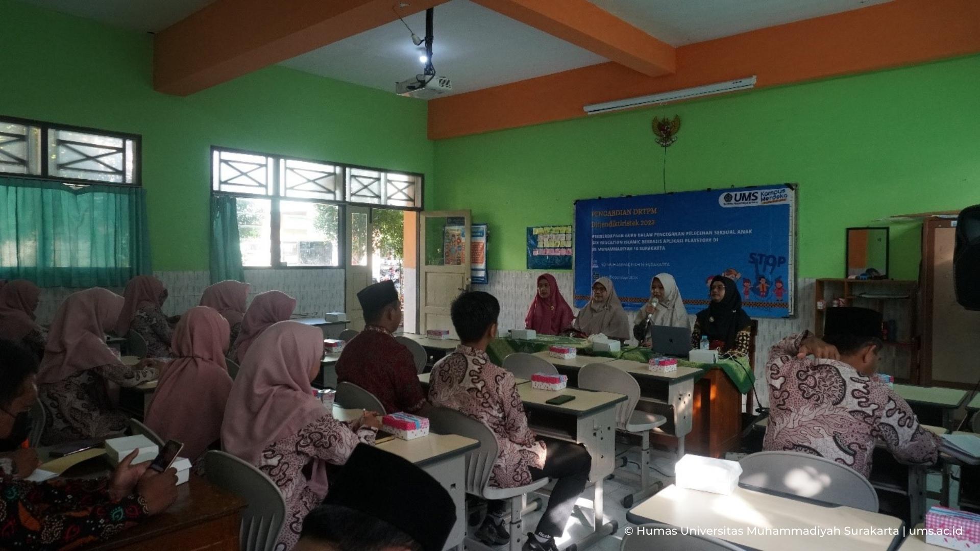 Tim DRTPM UMS Berikan Pelatihan Pendidikan Seksual di Lingkup Sekolah Dasar  – Berita UMS