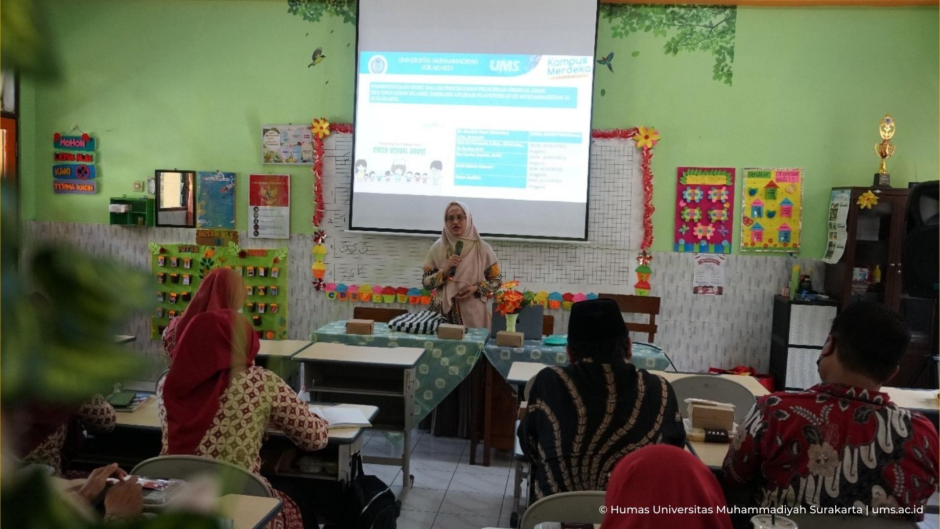 Tim DRTPM UMS Berikan Pelatihan Pendidikan Seksual di Lingkup Sekolah Dasar  – Berita UMS