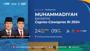 Read more about the article Link Live Streaming Dialog Terbuka Muhammadiyah bersama Capres-Cawapres 2024: Prabowo Subianto-Gibran Rakabuming di UM Surabaya