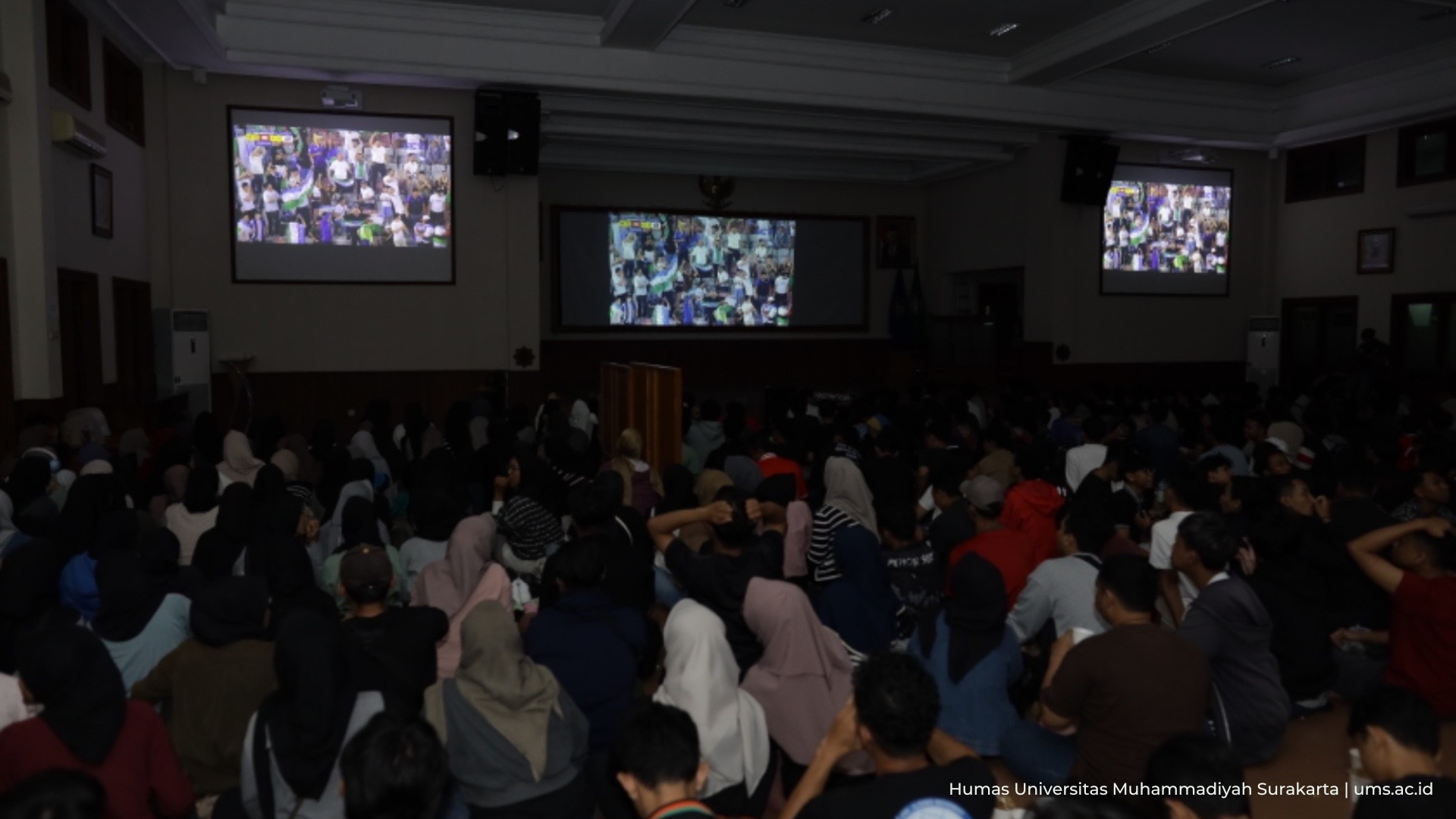You are currently viewing UMS Gelar Nobar Indonesia vs Uzbekistan