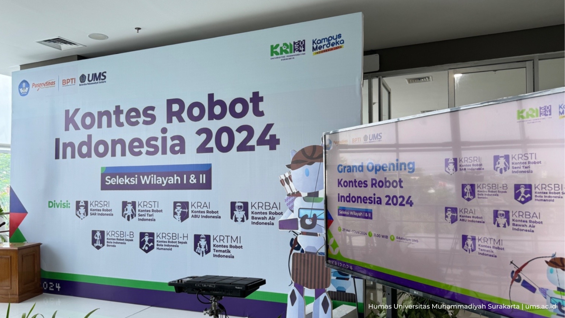 Read more about the article Pastikan Semua Berjalan Lancar, UMS Tuan Rumah Kontes Robot Indonesia 2024 Siap 100%