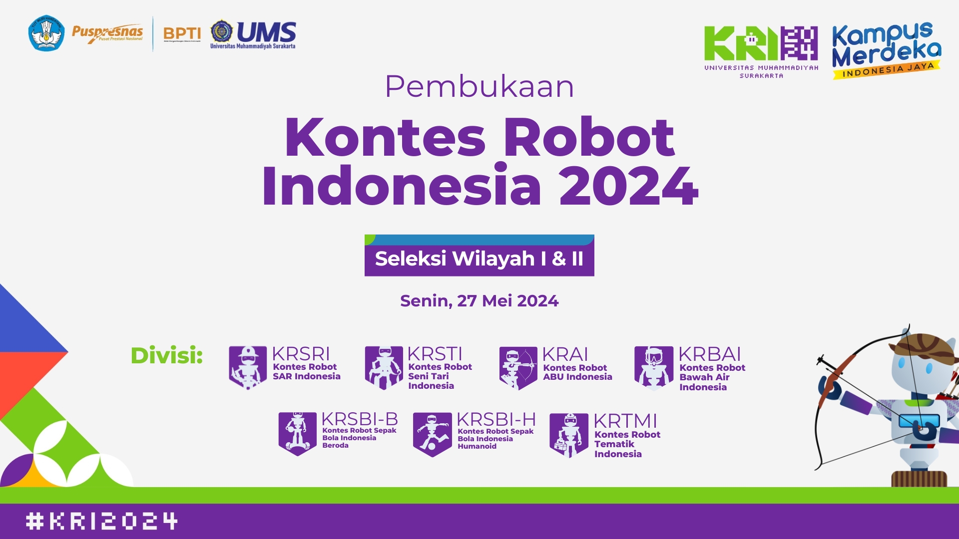 Read more about the article Live Streaming Pembukaan KRI Tahun 2024, Seleksi Wilayah I & II