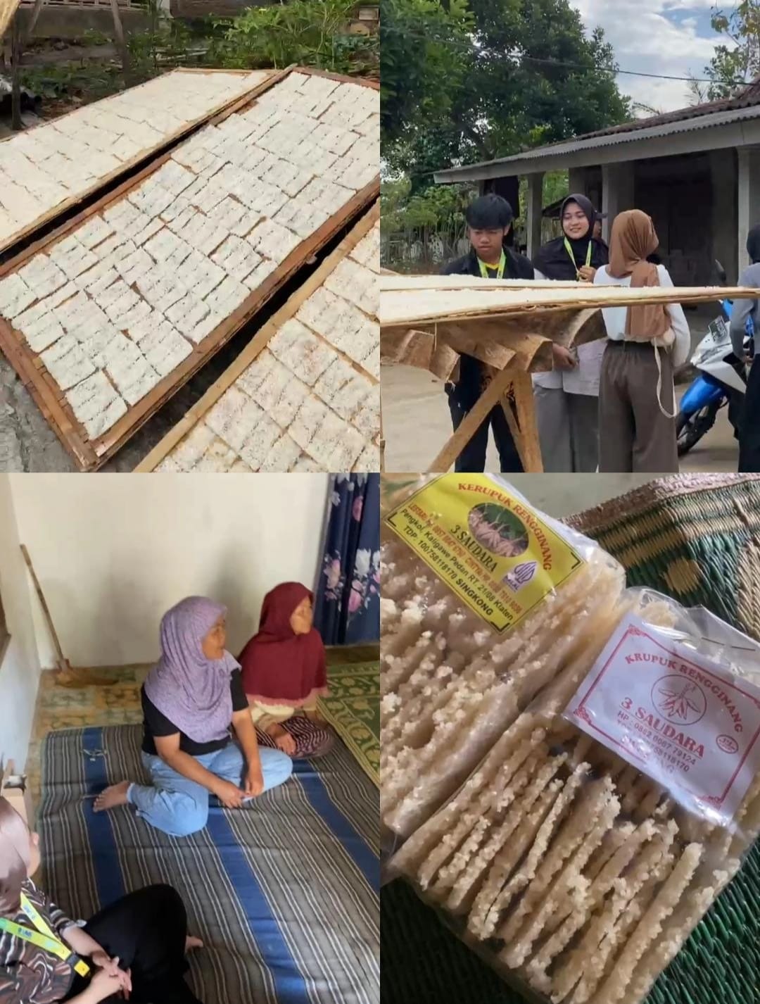 Read more about the article Tim 98 KKN MAs Kunjungi Rumah Produksi Rengginang Singkong di Dusun Geneng, Sringin