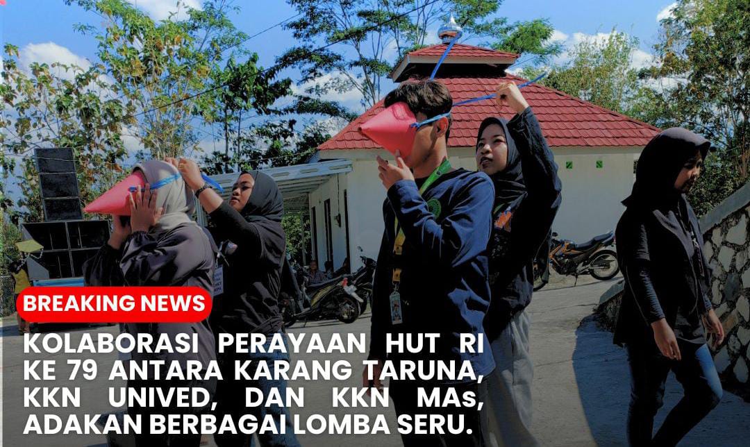 Read more about the article Kolaborasi Perayaan HUT RI ke 79 Antara Karang Taruna, KKN Unived, dan KKN MAs, adakan berbagai lomba seru.