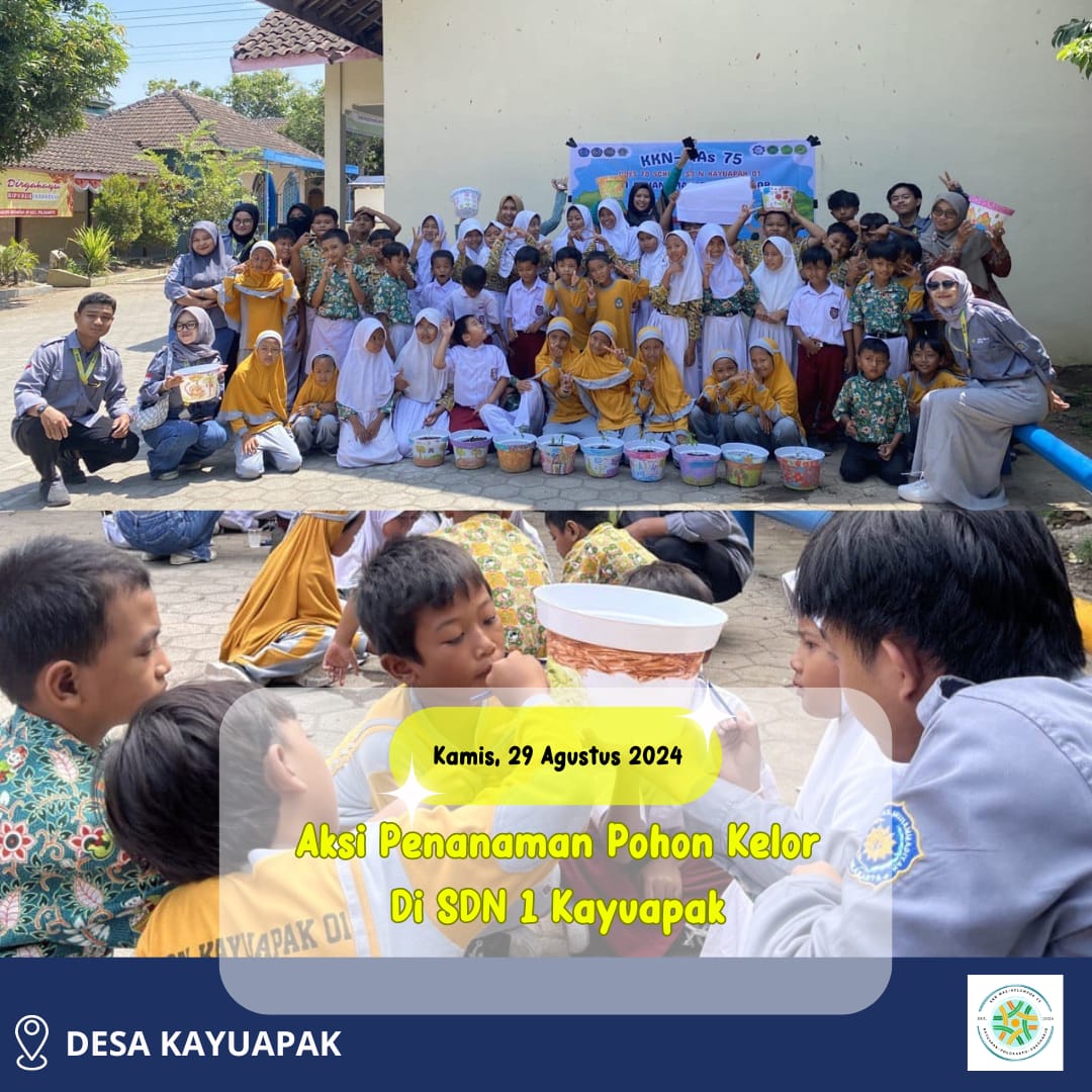 Read more about the article KKN MAs 2024 Kelompok 75 Goes To School Aksi Penanaman Kelor dan Lukis Pot di SD N 1 KAYUAPAK