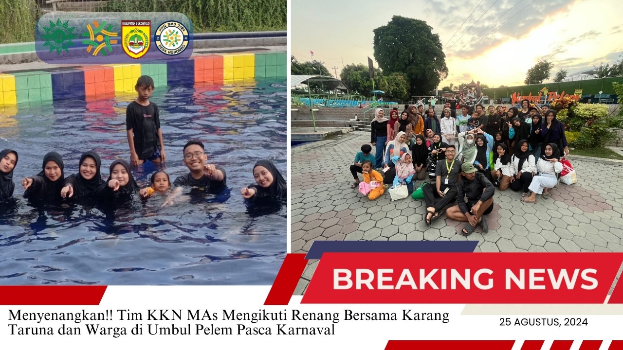 Read more about the article Menyenangkan! Tim KKN MAs Mengikuti Renang Bersama Karang Taruna dan Warga di Umbul Pelem Pasca Karnaval