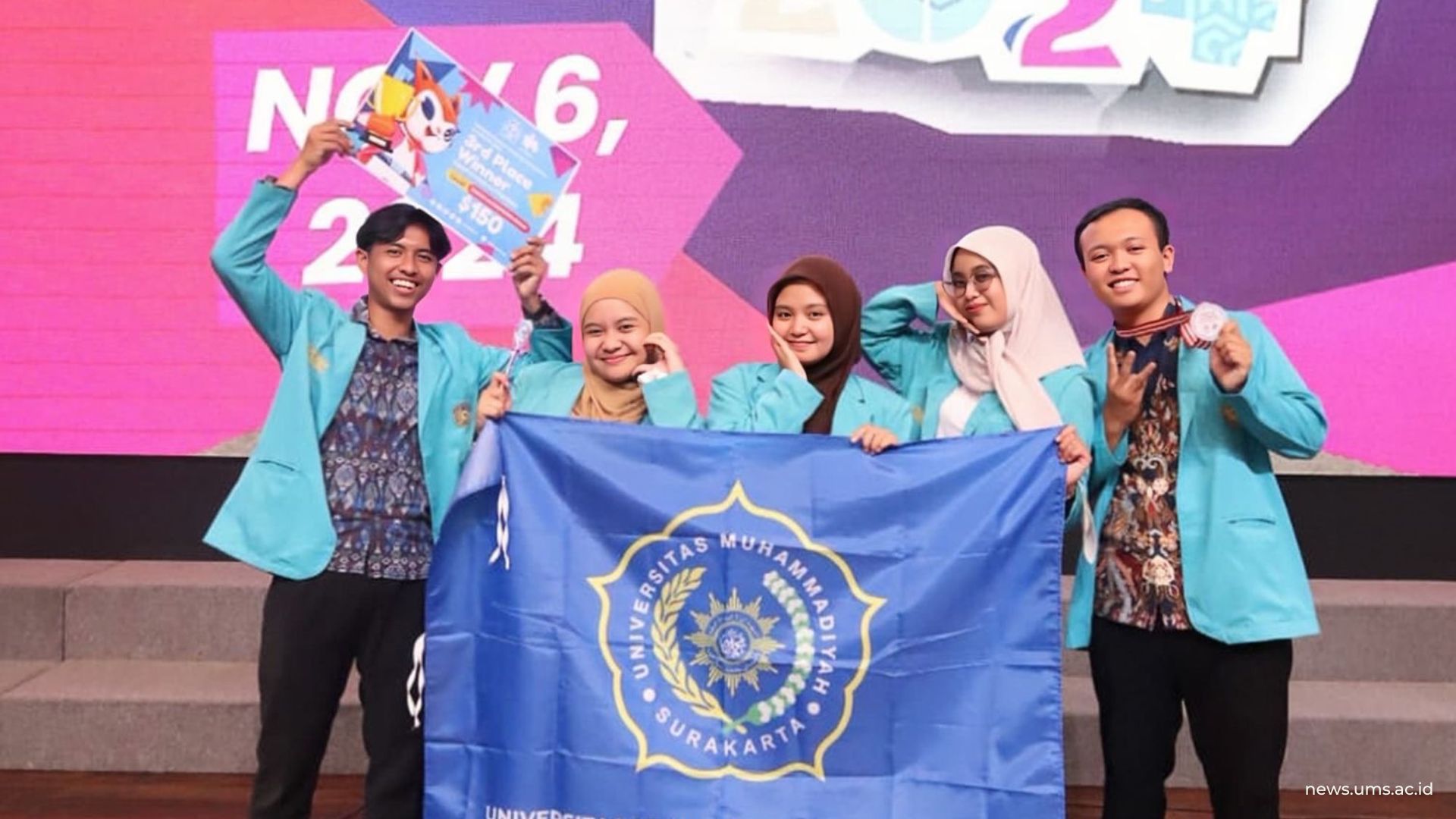 Olah Limbah Ampas Teh, Tim BaraTea UMS Sabet Juara 3 Green-Entrepreneurship Competition Tingkat Internasional