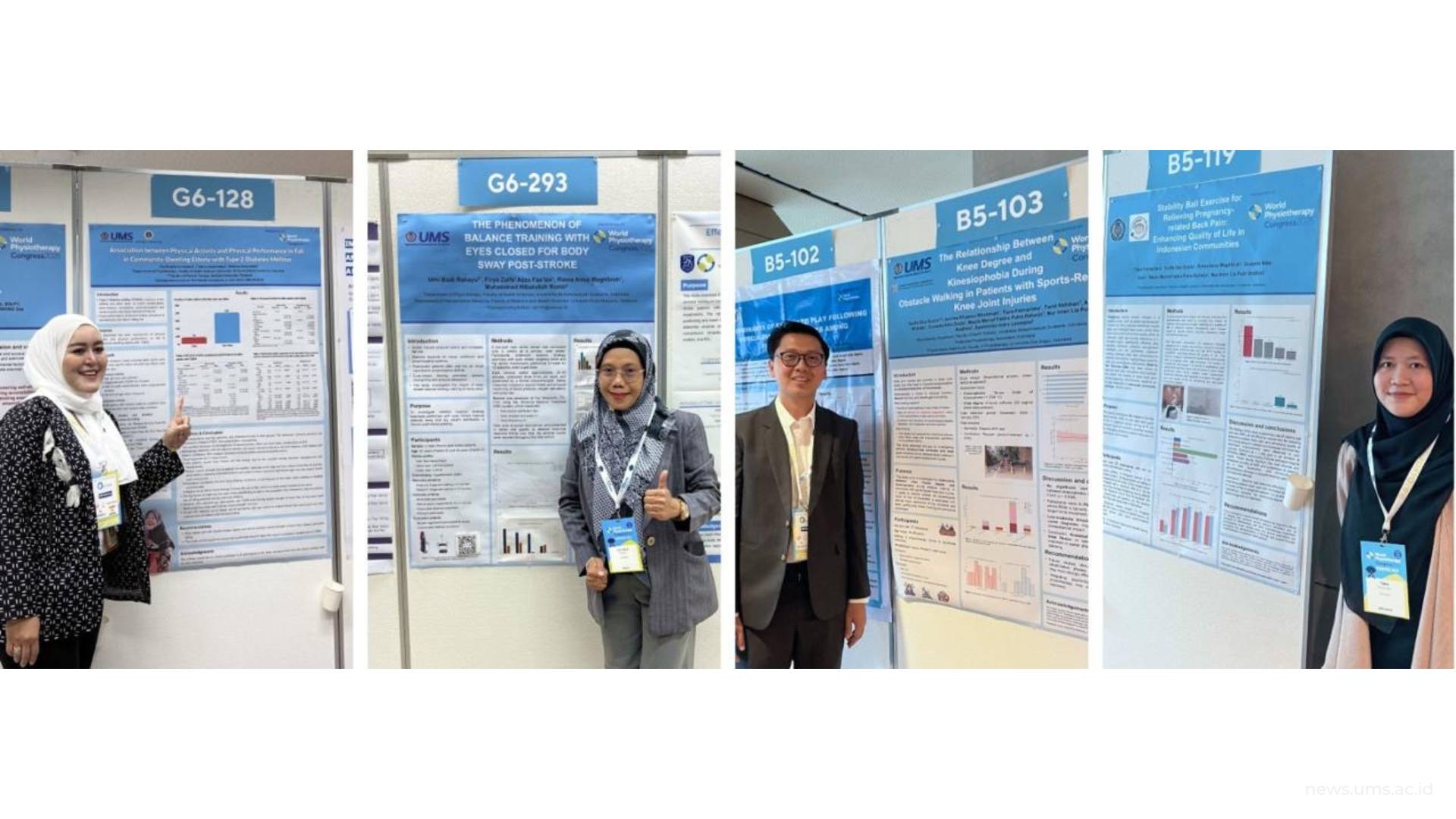 Dari kiri ke kanan: Dwi Rosella Komala Sari, S.Fis., M.Fis., Ph.D., Dr. Umi Budi Rahayu, S.S.T.FT., M.Kes., Taufik Eko Susilo, S.Fis., M.Sc., Tiara Fatmarizka, S.Fis, M.Sc.