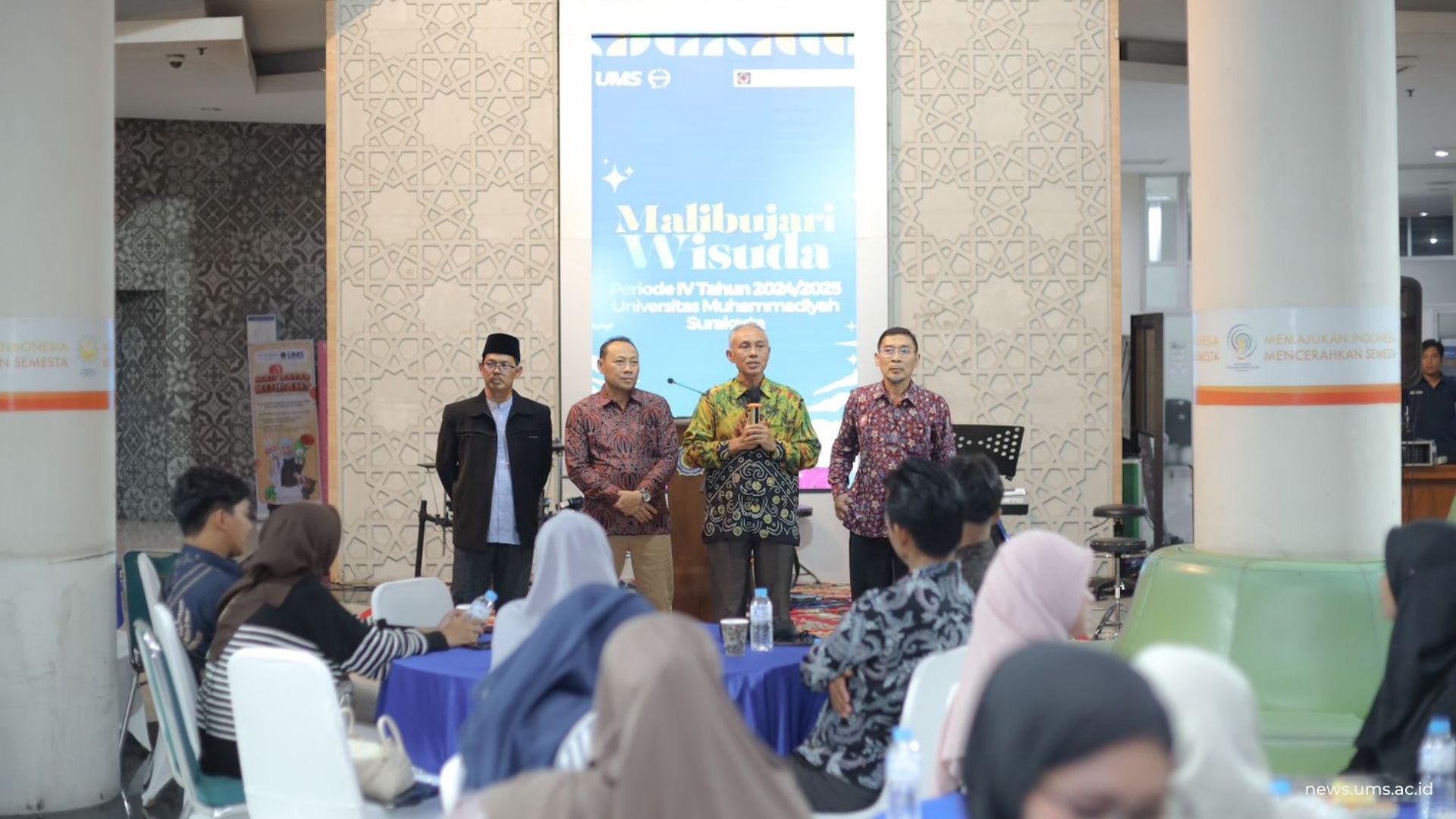 Perkenalan Rektor dan Jajaran Wakil Rektor UMS Masa Jabatan 2025-2029 di Malibujari UMS