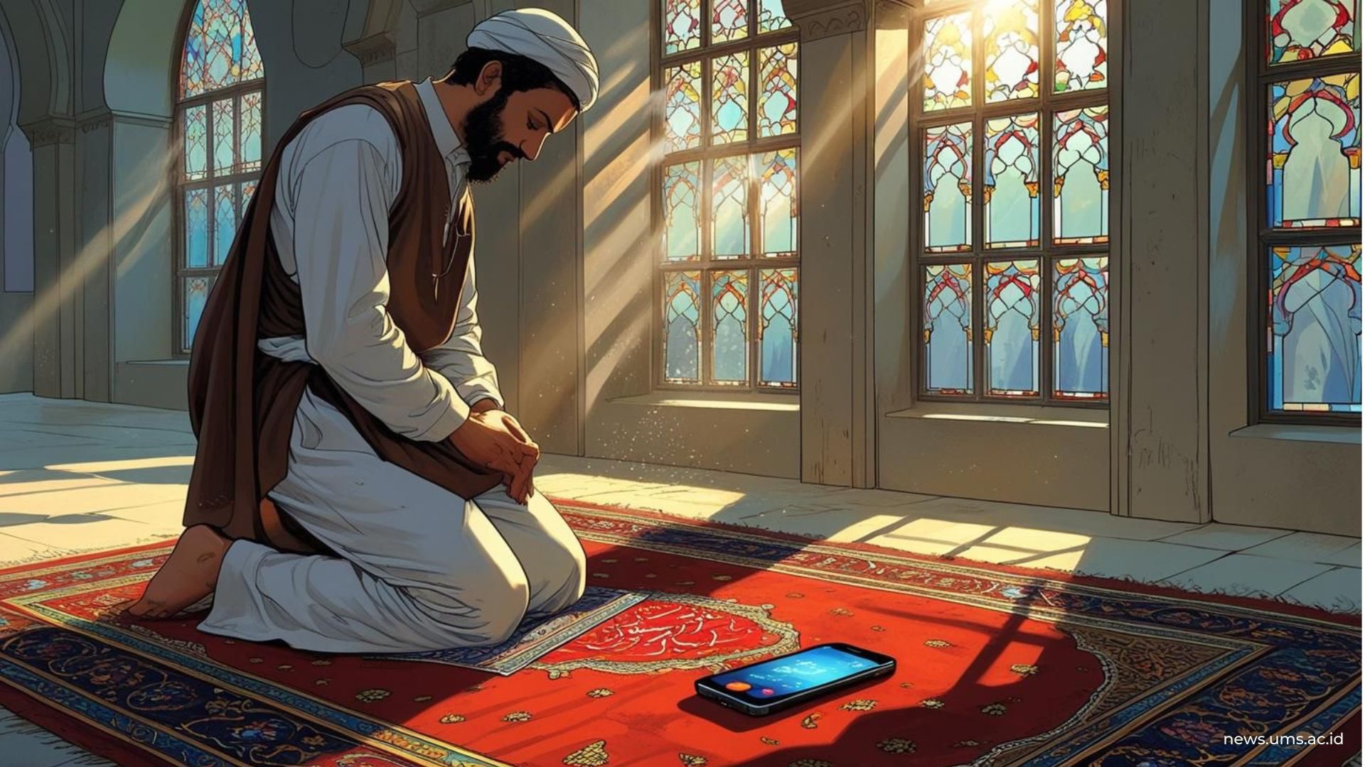 Ilustrasi orang salat (foto: canva)