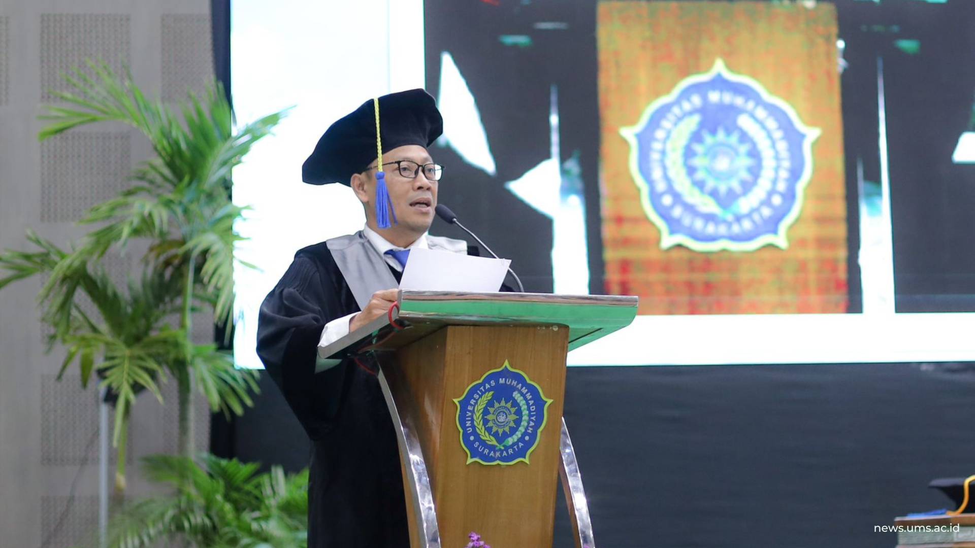 Laporan Akademik Wakil Rektor I UMS, Prof. Ihwan Susila, S.E., M.Si., Ph.D. Foto: Luqman Hakim