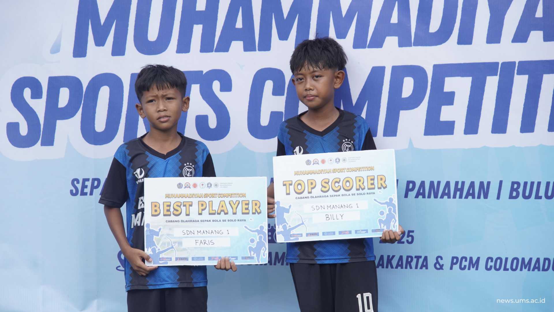 Peraih top score dan best player dalam pertandingan sepak bola MSC 2025.