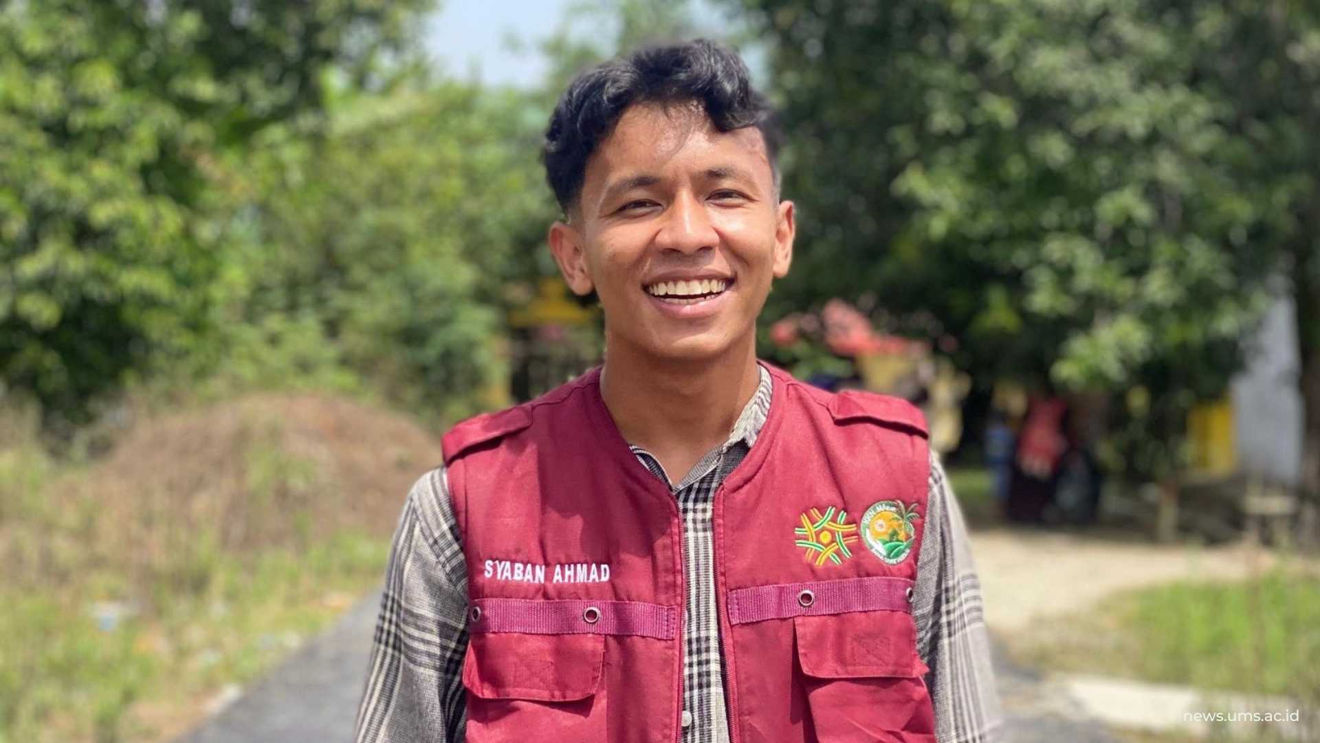 mahasiswa UMS peserta KKN-MAs di Riau, Syaban Al Muyaffa Ibnu Ahmad