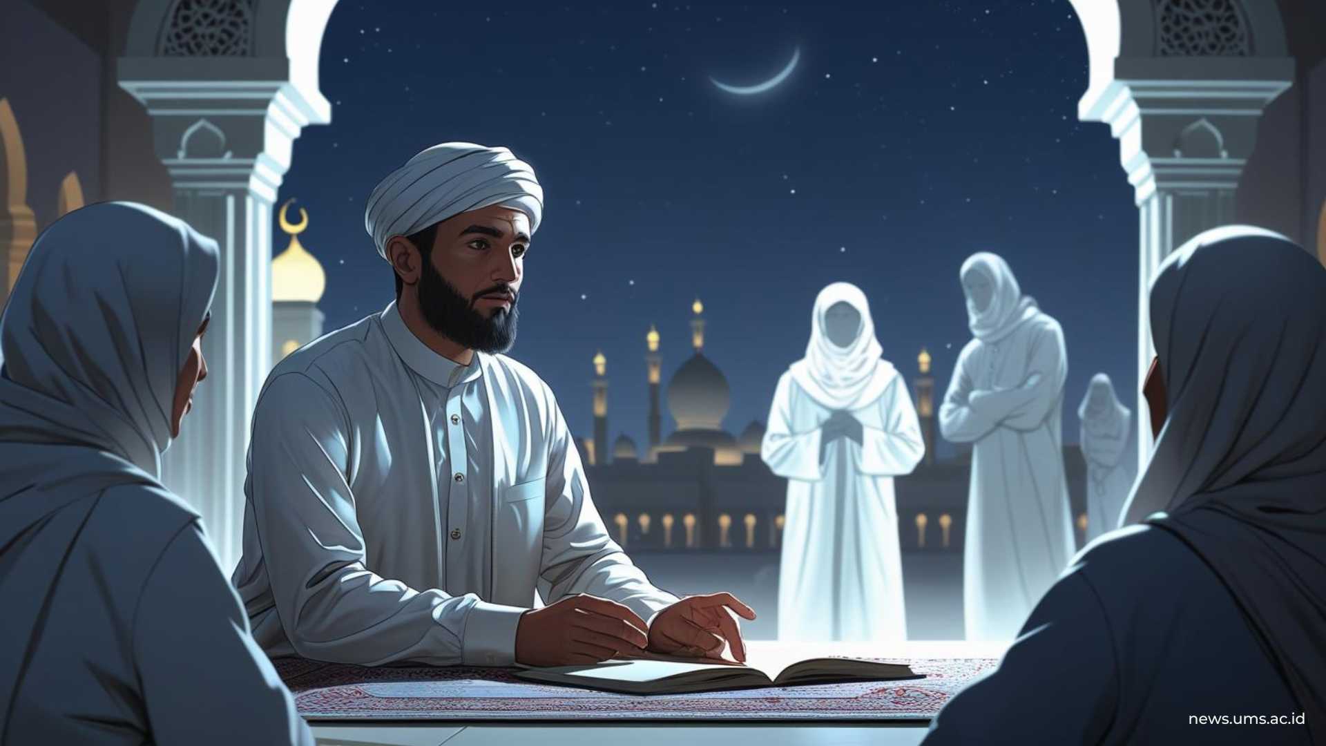 Ilustrasi Umat Muslim Lindungi Diri dari Gangguan Jin dengan Iman dan Takwa. (Foto: Canva)