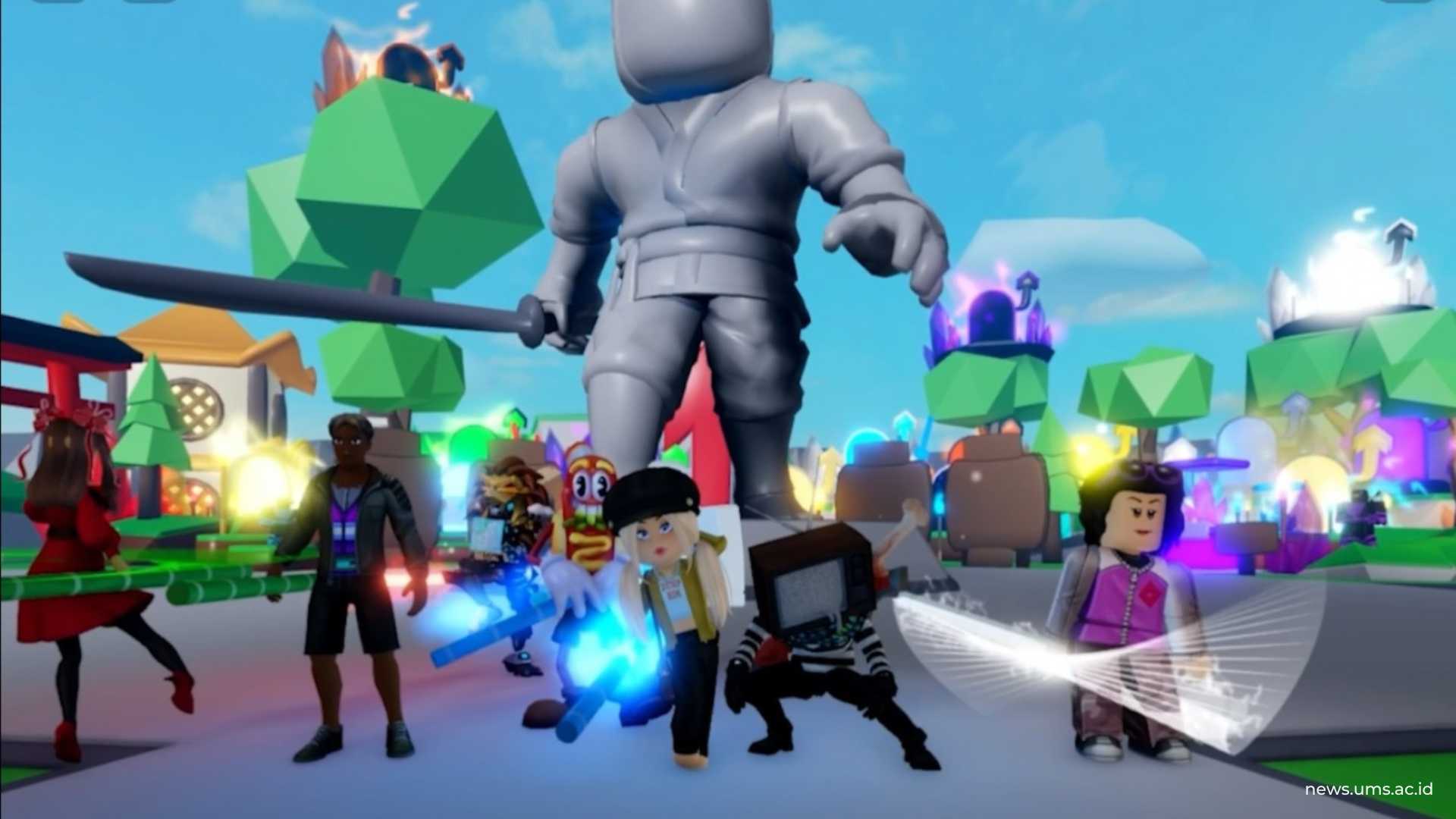 Ilustrasi konten gim Roblox