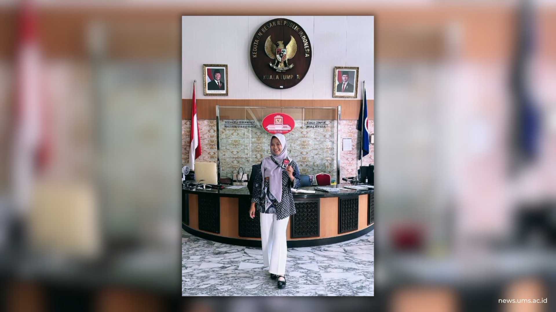 Mahasiswi Prodi HES FAI UMS, Azzara Wafiq Mutmainah