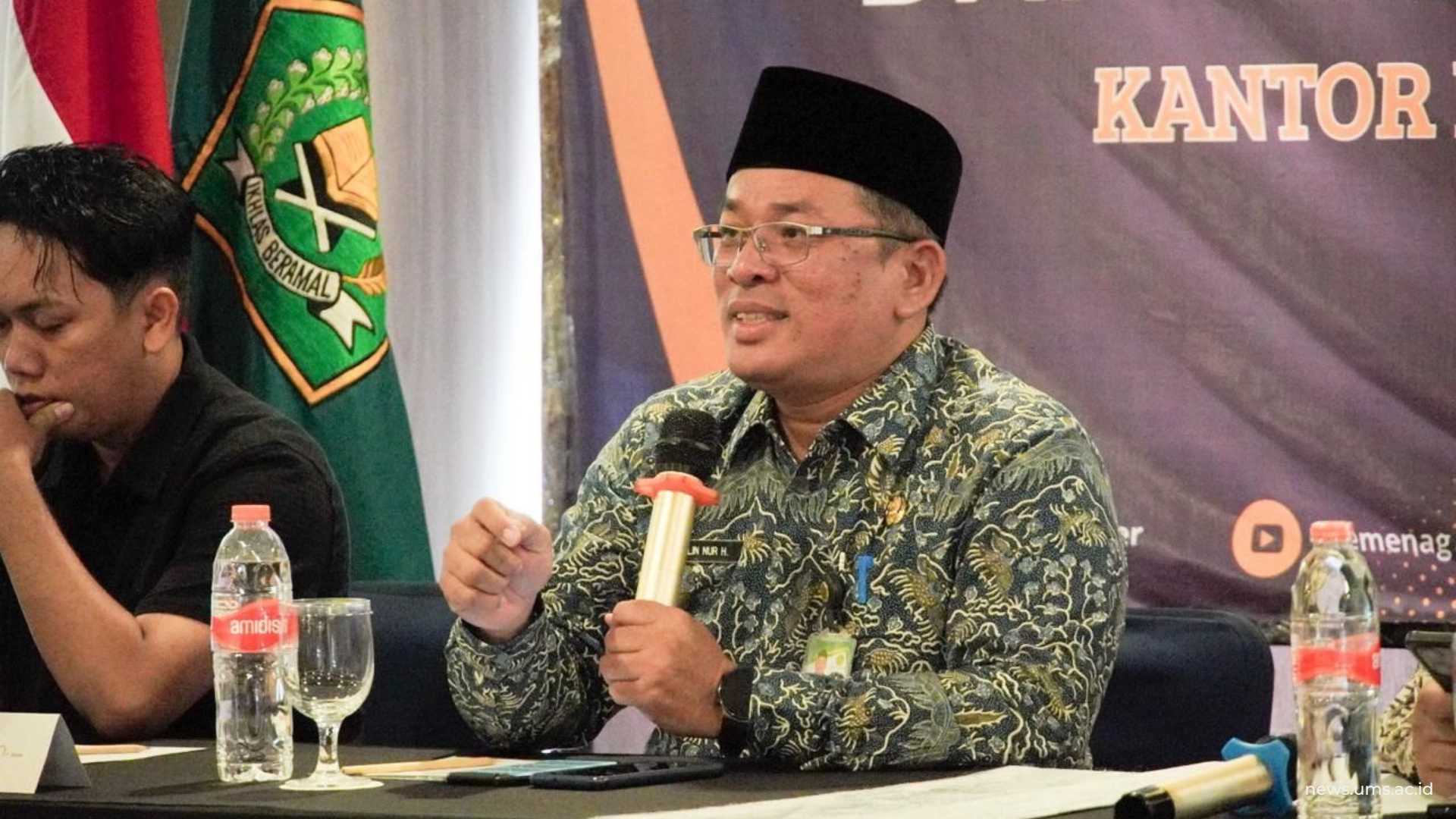 Kepala Kantor Kementerian Agama Surakarta, Ahmad Ulin Nur Hafsun, S.Th.I, M.Pd.I., saat memberikan sambutan.