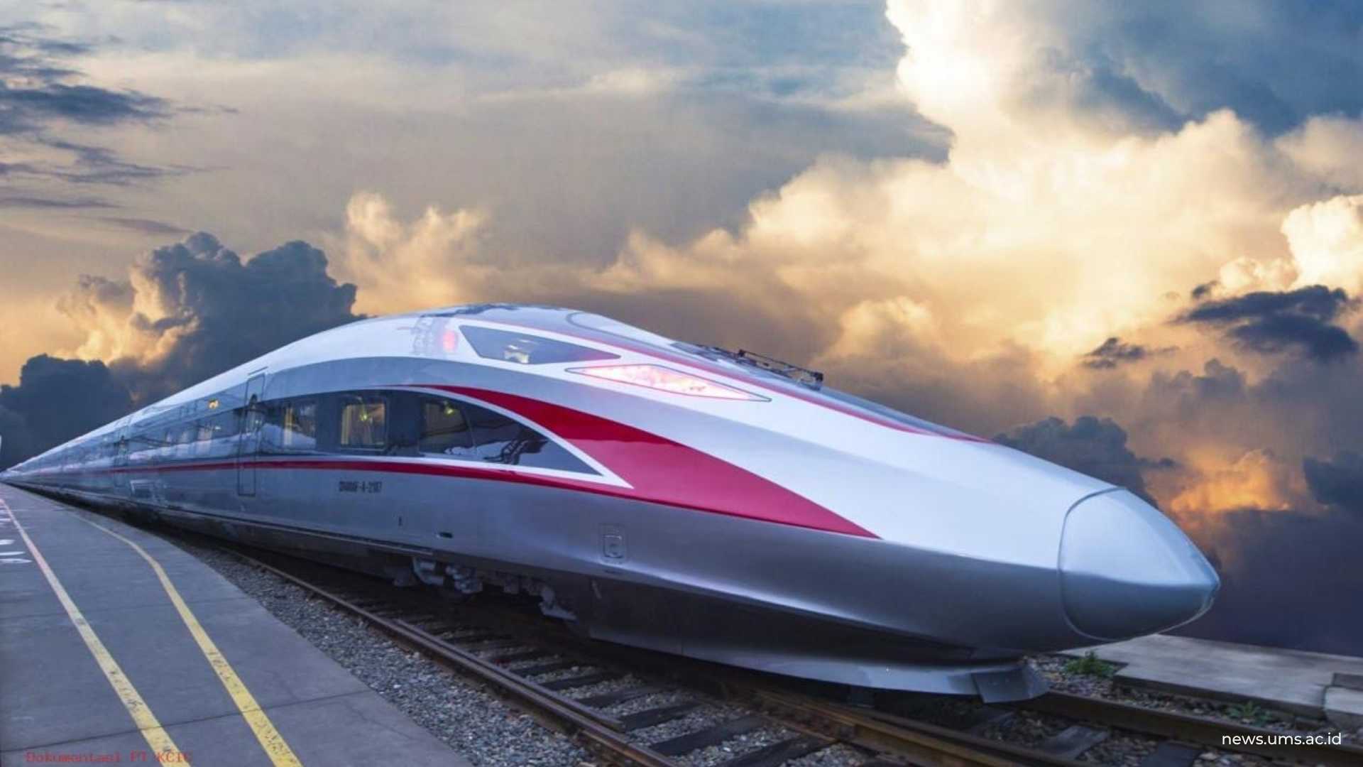Illustrasi Kereta Cepat Whossh (Sumber: Sekretariat Negara)