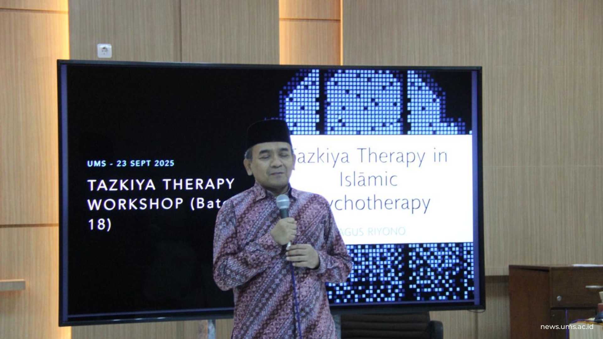 Ketua International Association of Muslim Psychologists, Dr. Bagus Riyono, M.A., Psikolog., mempresentasikan “Tazkiya Therapy: Theoretical Foundations and Practice of Tazkiya Therapy” dalam konferensi ICIIP 2025.