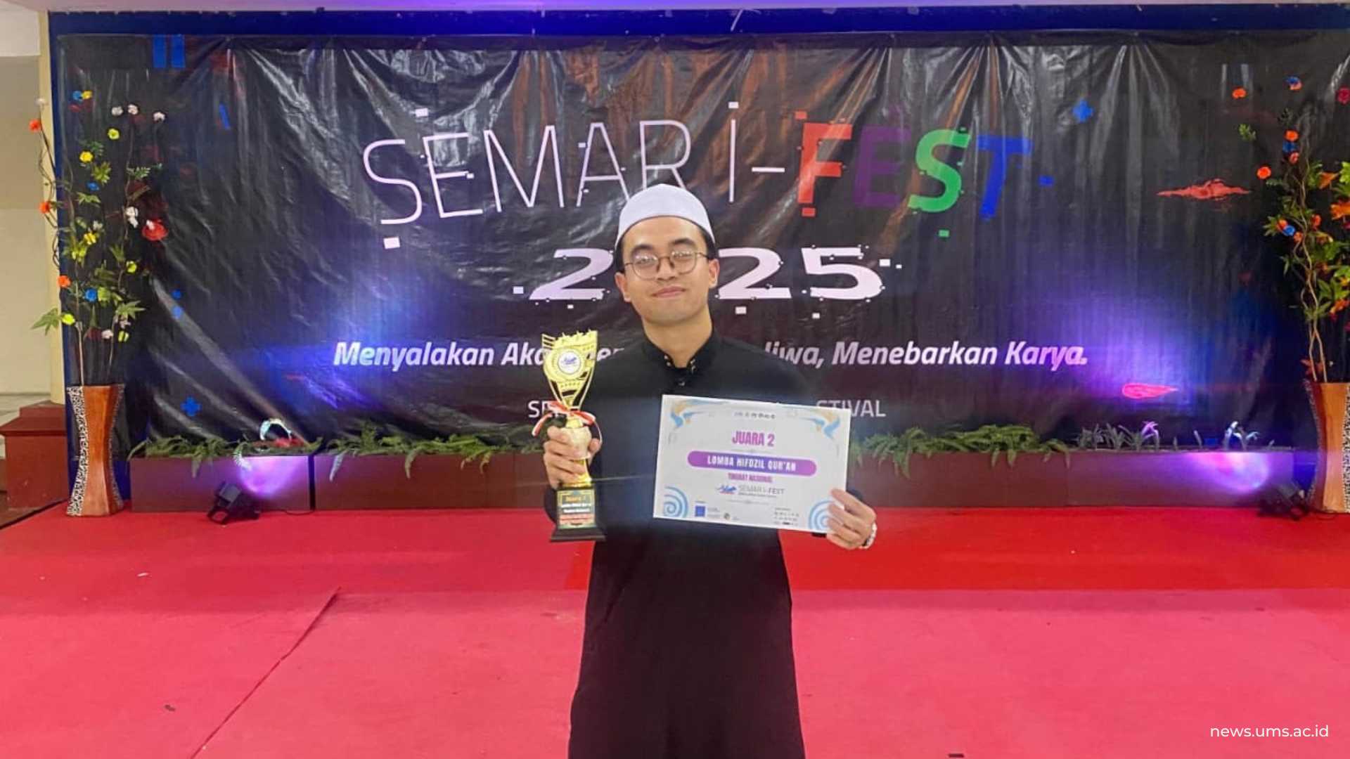 Afnan Faiz Muzakki Mahasiswa Program Studi Kesehatan Masyarakat Pemenang Medali Silver Dalam Kompetisi SEMAR I-FEST 2025