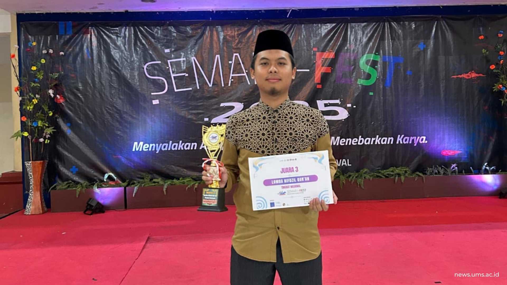 Muhammad Kiflain Nurrahman Mahasiswa Program Studi Ilmu Al-Quran dan Tafsir Peraih Medali Perunggu