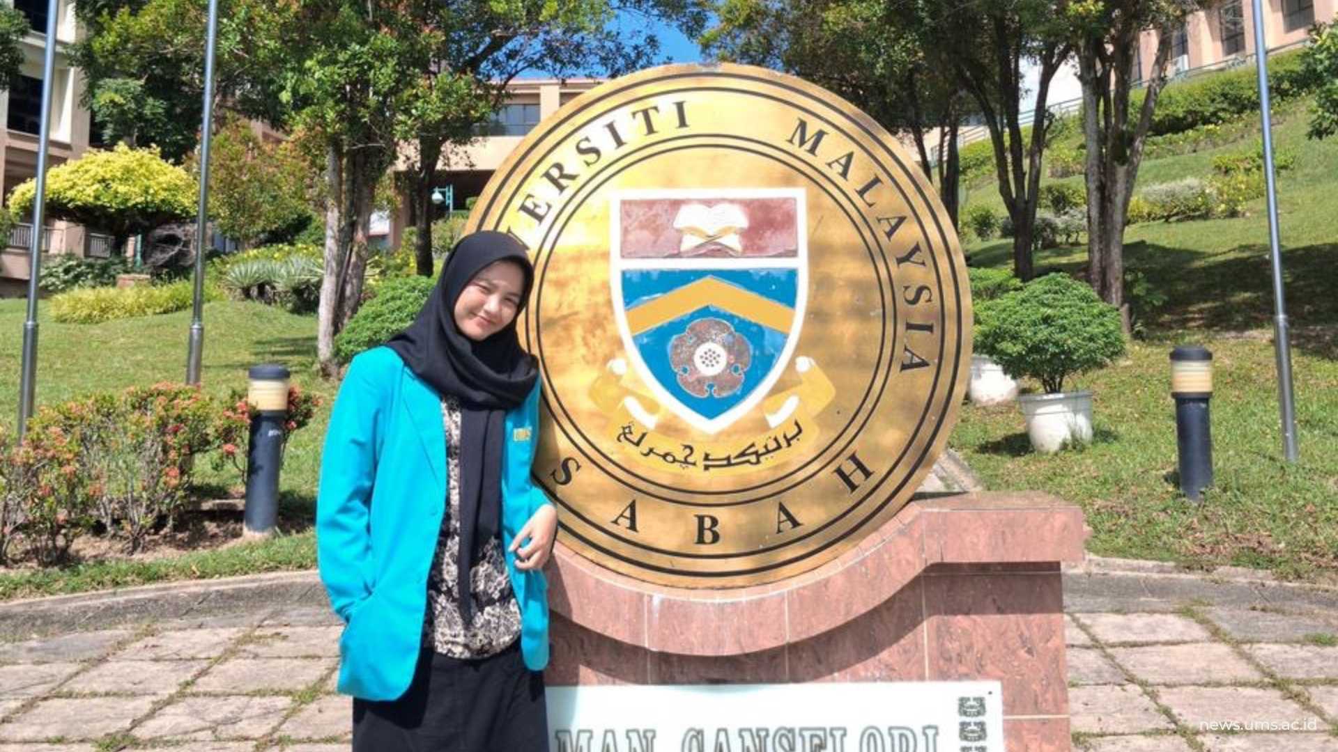 Potret Nuraini Aprilia Surbakti di UM Sabah.