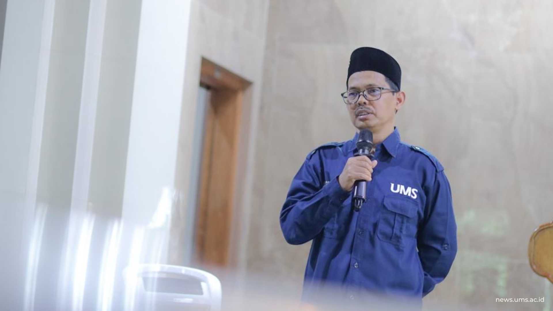 Sambutan pengarahan oleh Wakil Rektor III bidang Al-Islam dan Kemuhammadiyahan, Perkaderan, Dr. Mutohharun Jinan, M.Ag
