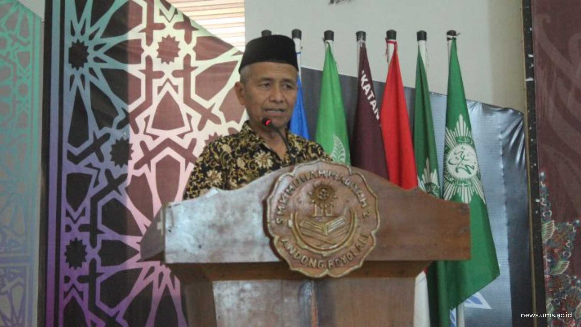 Sambutan oleh Drs. Kamtar selaku Ketua Majelis Dikdasmen PDM Boyolali