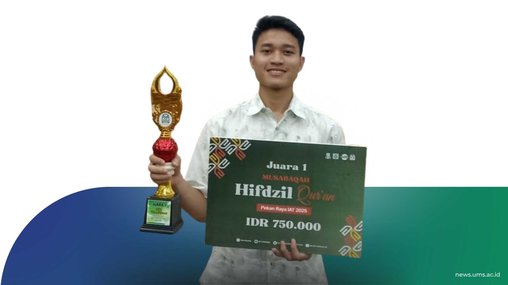 Zulfikar Juara 1 pada MHQ 10 Juz tingkat Nasional UIN Sunan Kalijaga