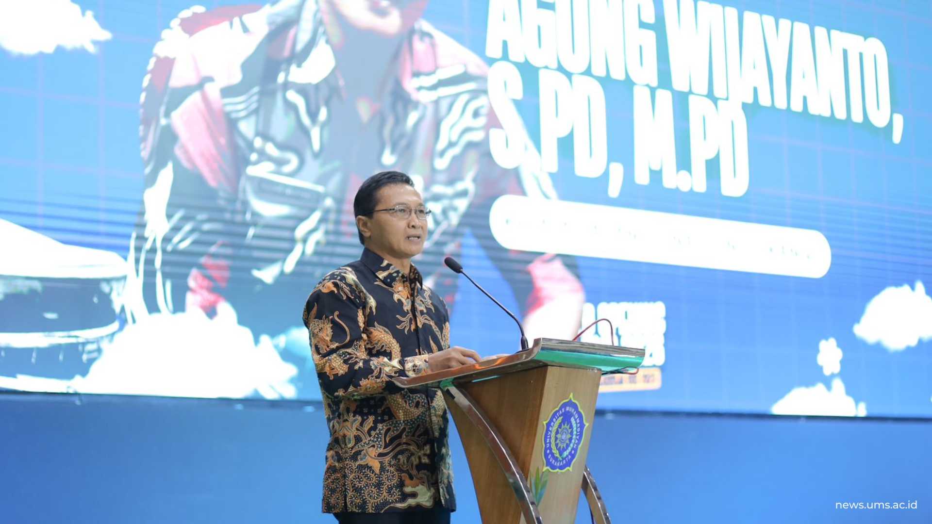 Sambutan Kepala Cabang Dinas (Kacabdin) Pendidikan Wilayah VII, Agung Wijayanto, S.Pd, M.Pd