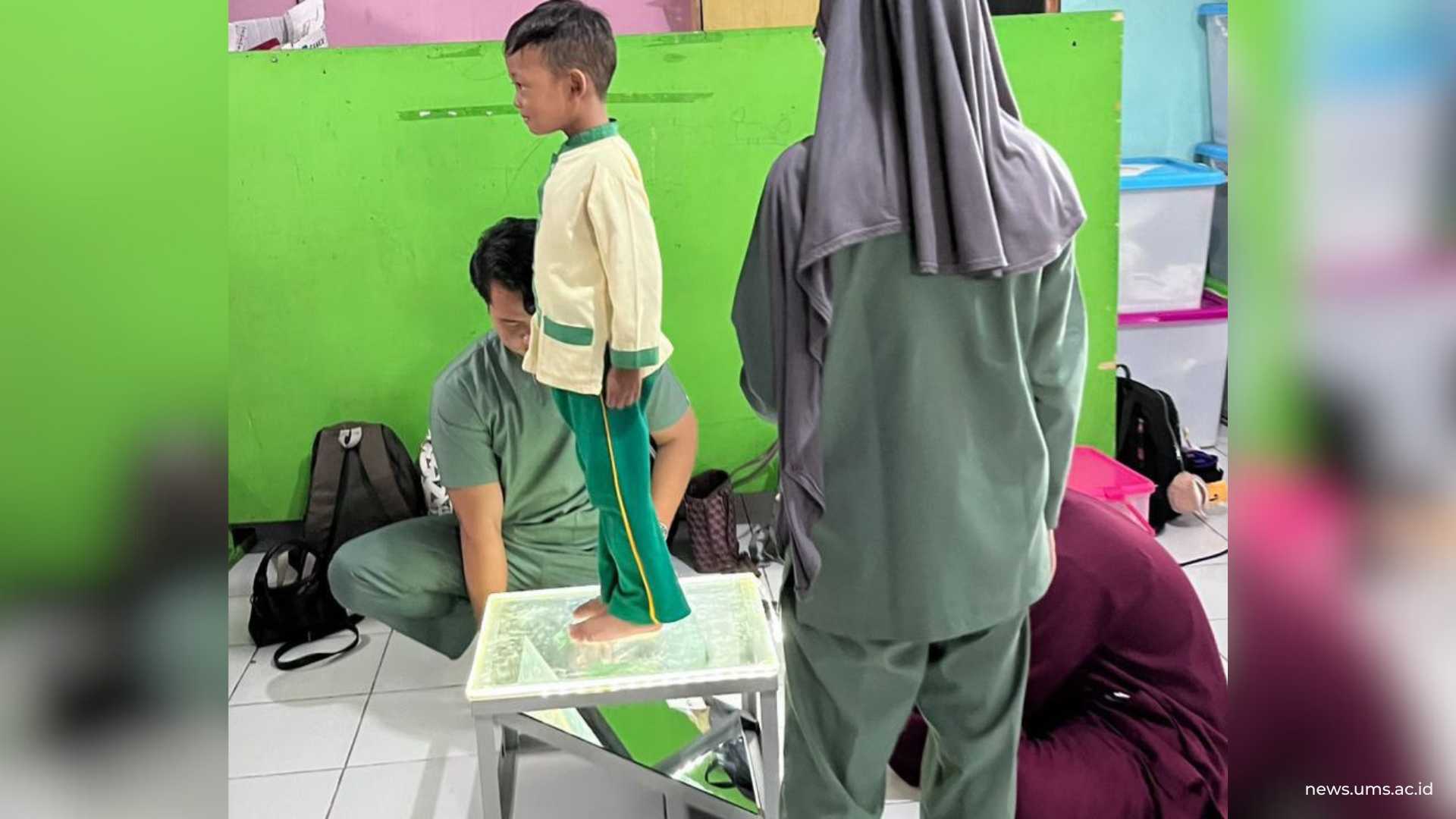 Pengetesan angle box kepada anak