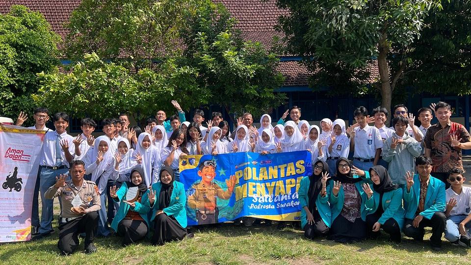 Mahasiswa Ilmu Komunikasi UMS Gelar Kampanye “Aman Dalan”, Gaungkan Etika dan Keselamatan Berkendara